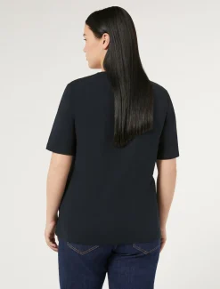 T-Shirt aus Stretch-Baumwolljersey