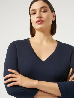 T-Shirt aus Stretchjersey