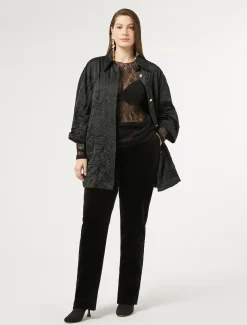 T-Shirt aus Stretch-Spitze