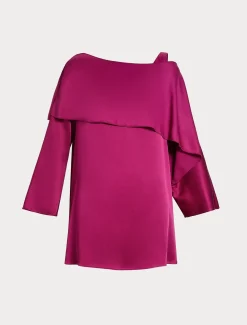 Tunika aus Envers-Satin-Crêpe