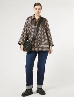 Umhängetasche aus beschichtetem Stoff