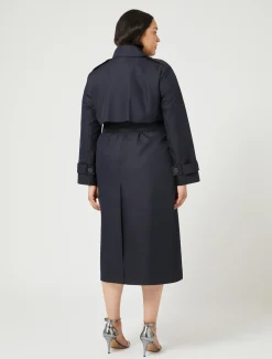 Wasserabweisender Trenchcoat aus Baumwollgemisch