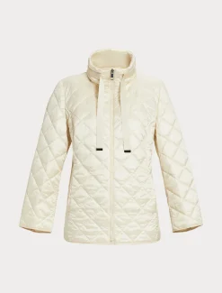 Wattierte Jacke aus schimmerndem Canvas