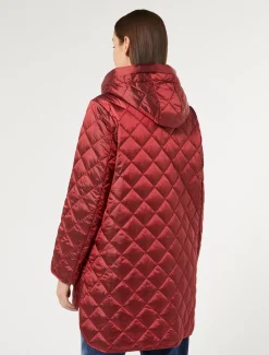 Wattierte Jacke aus schimmerndem Canvas