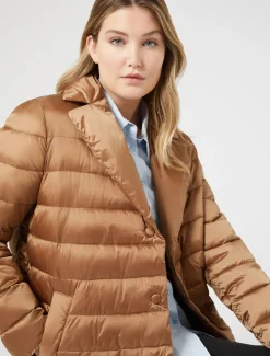 Wattierte Jacke aus wasserabweisendem Nyloncanvas