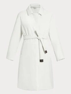 Wattierter Mantel aus wasserabweisendem Satin