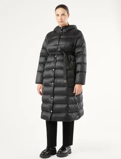 Wendbare Daunenjacke aus wasserabweisendem Satin