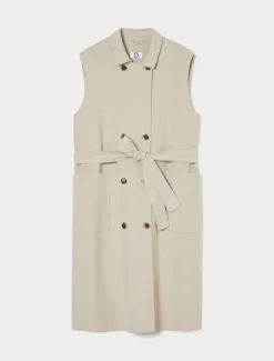 Weste aus Wolle-Kaschmir-Gewebe