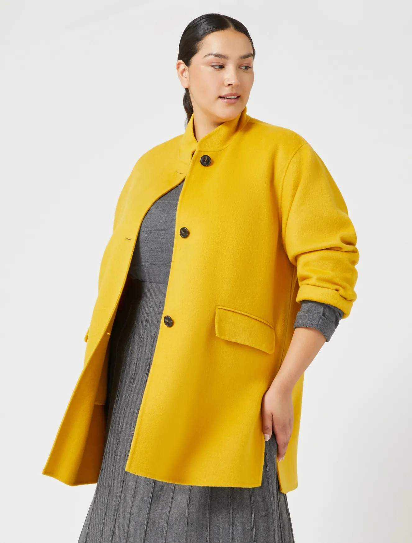 Winterjacke aus doppeltem Wollgewebe